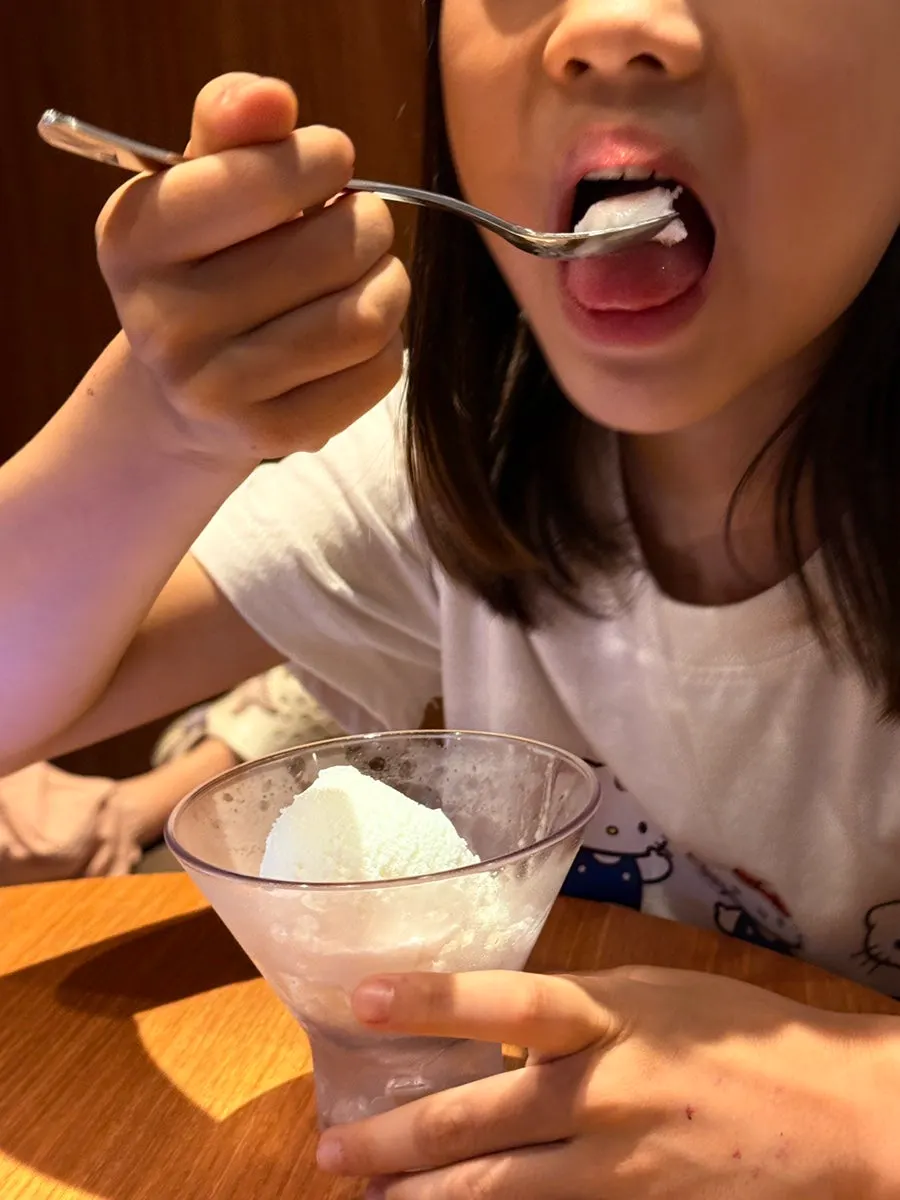 아이들이 먹은 젤라또 컵