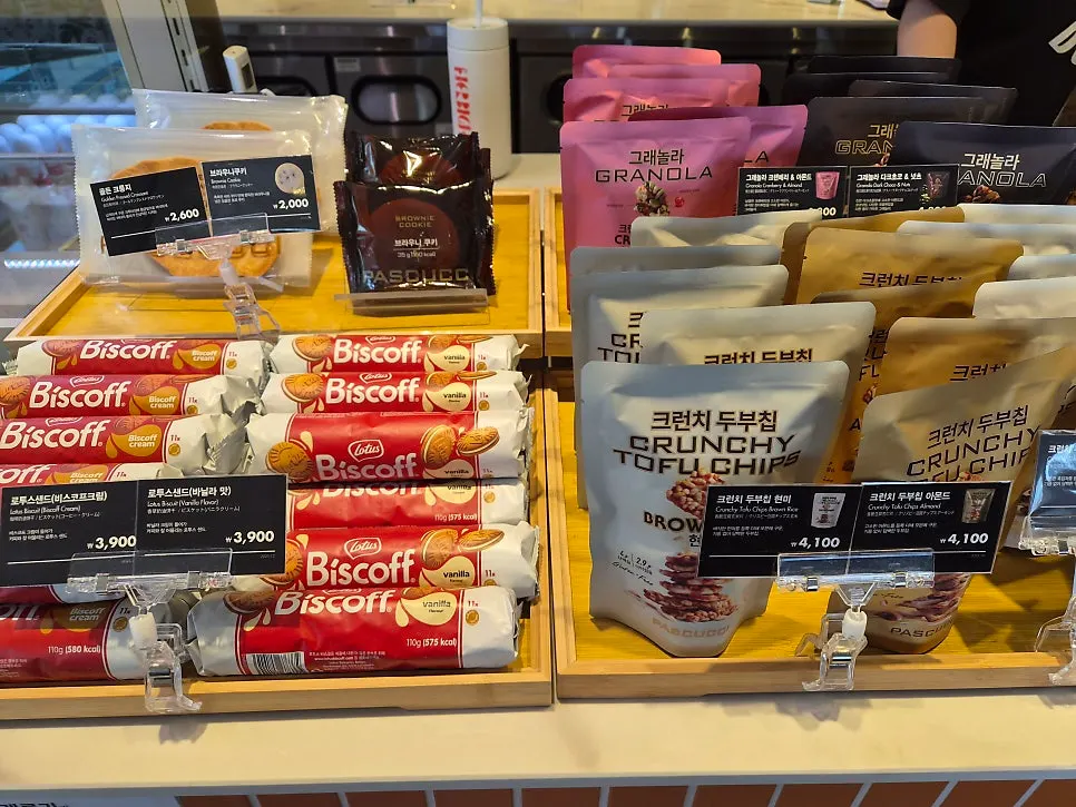 Ice cream showcase with different flavors on display