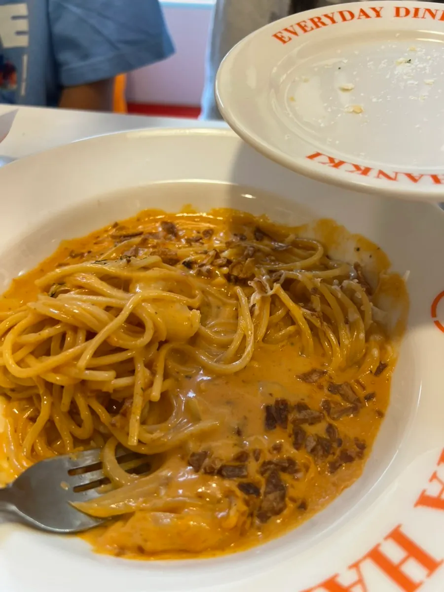 Rosé pasta that the kids loved