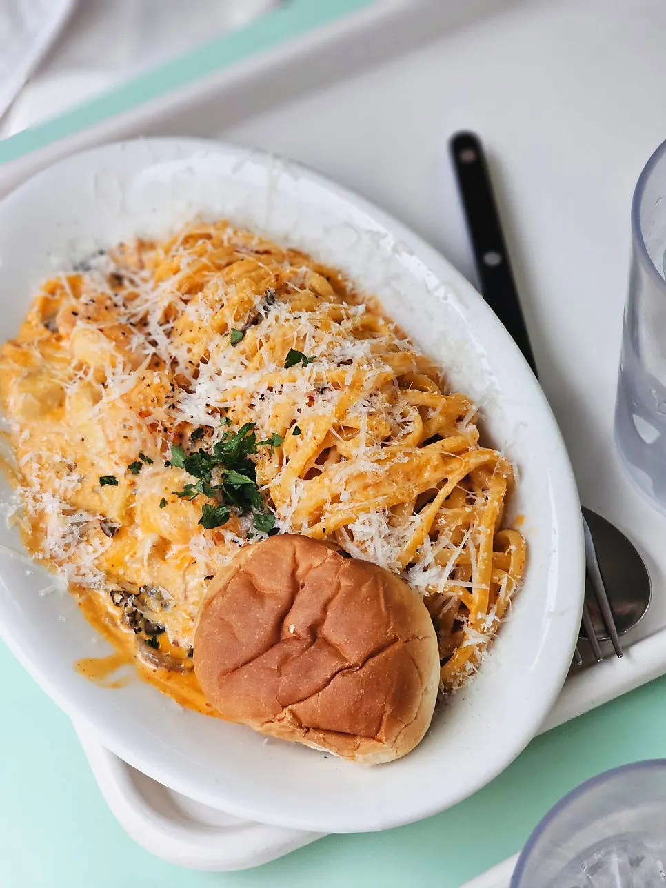 Toowoomba cream pasta with thick sauce