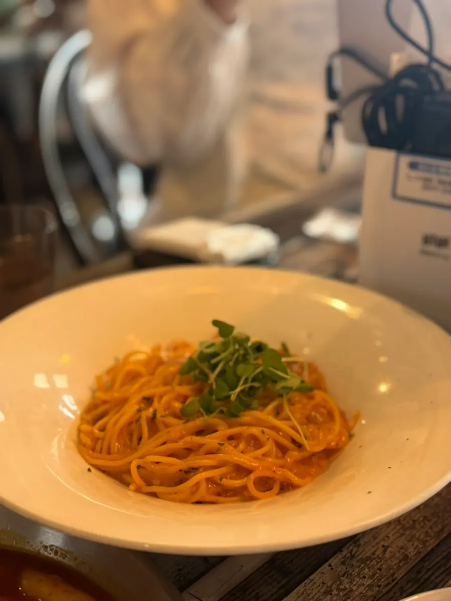 Pasta Gram's shrimp rosé pasta