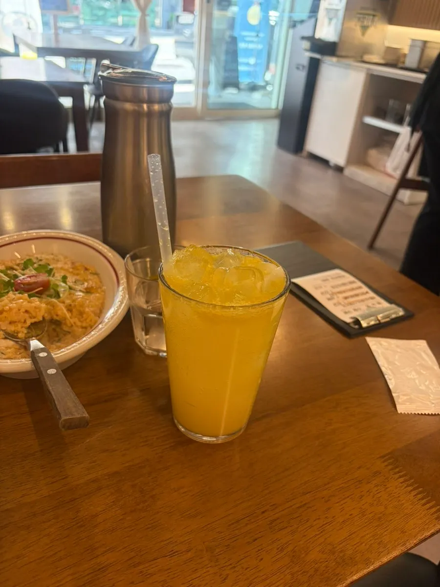 영수증 리뷰 이벤트로 받은 오렌지 에이드