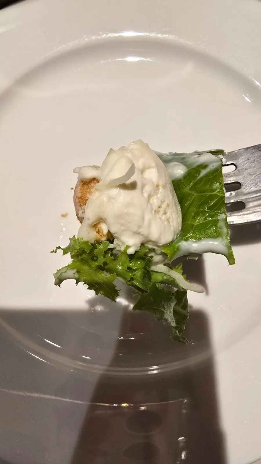 Close-up of a large chunk of ricotta cheese