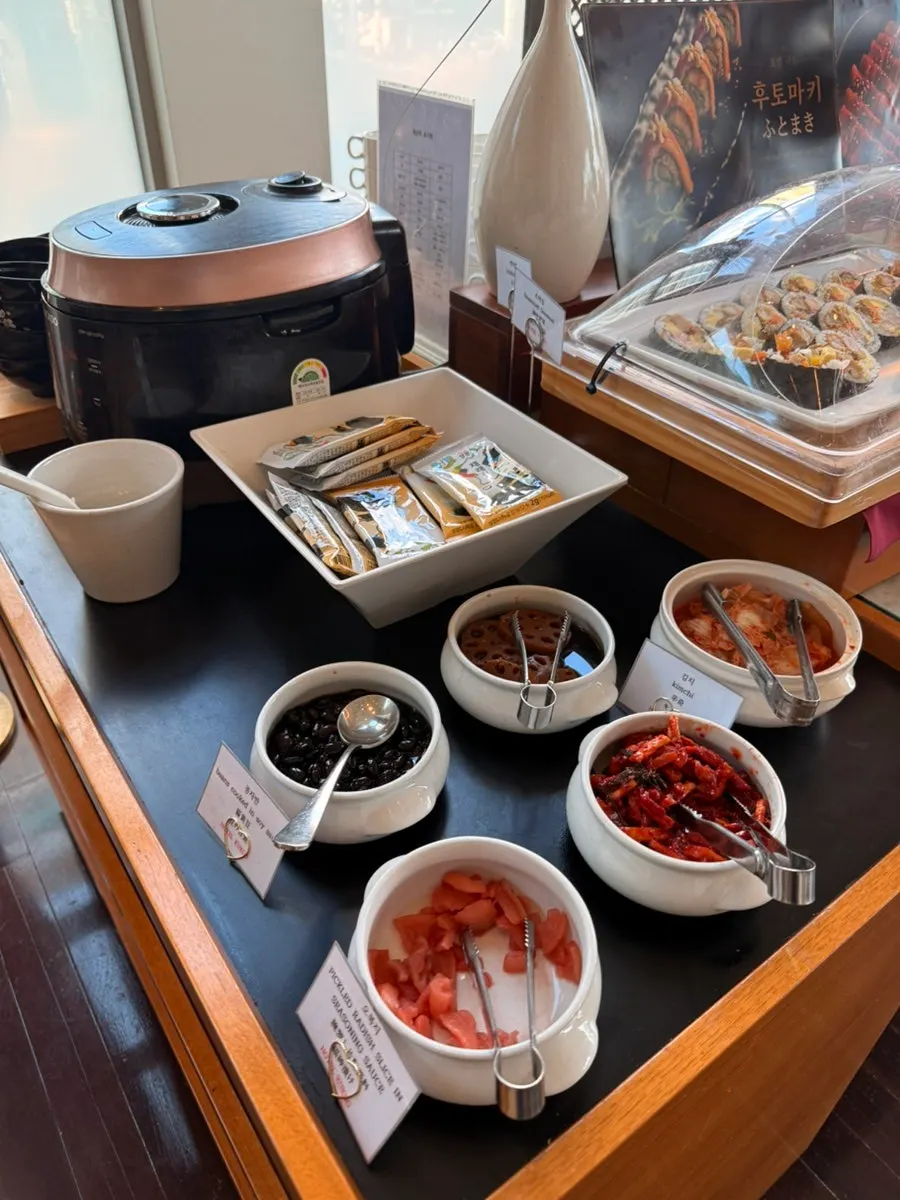 Meal selection enjoyed at Hotel Kukdo Patio