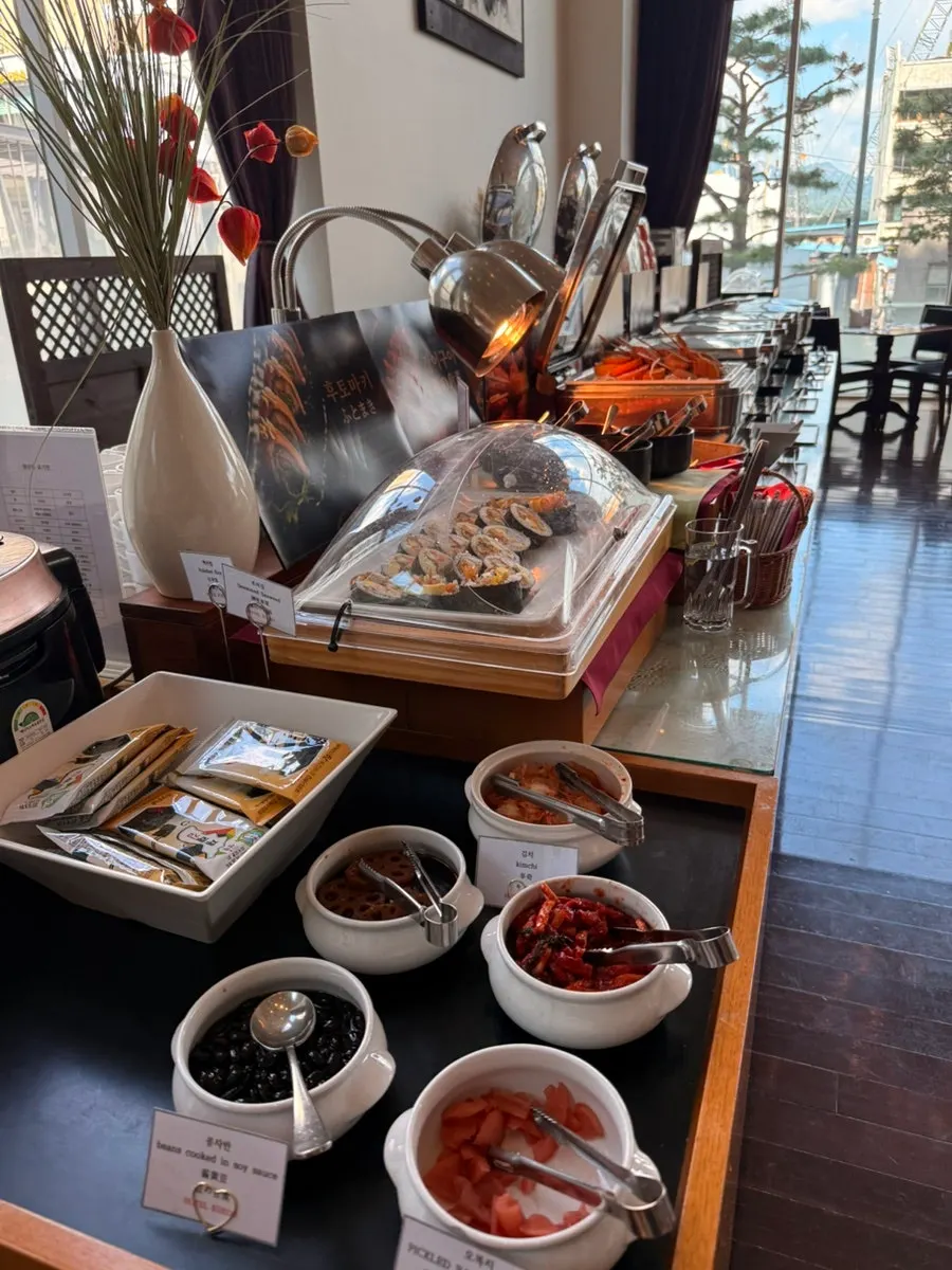 Meal selection enjoyed at Hotel Kukdo Patio