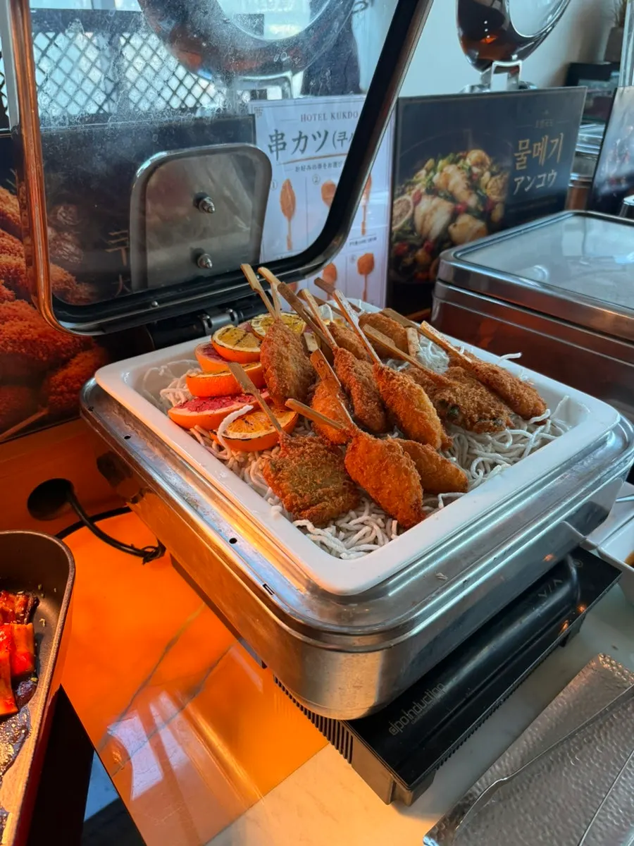 Meal selection enjoyed at Hotel Kukdo Patio