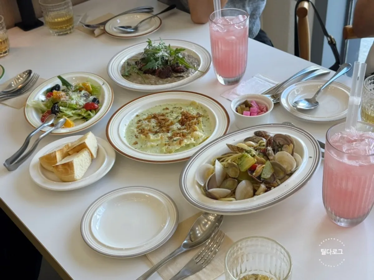 파스타·리조또·라비올리가 함께 차려진 파올 한 상