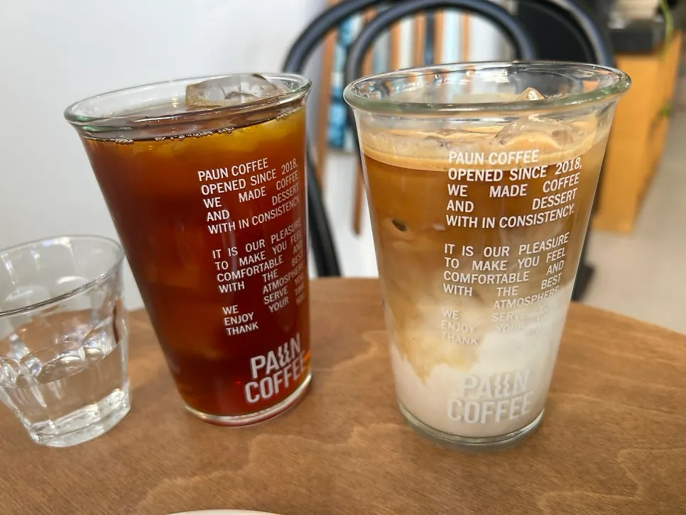 Ethiopian hand-drip filter coffee at Pound Coffee Unjeong Main Branch