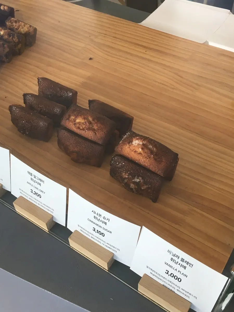 A variety of financier flavors