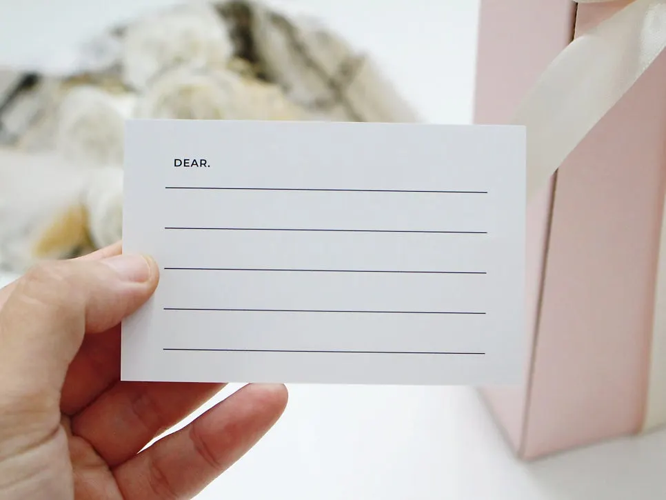 Message card included inside the gift box