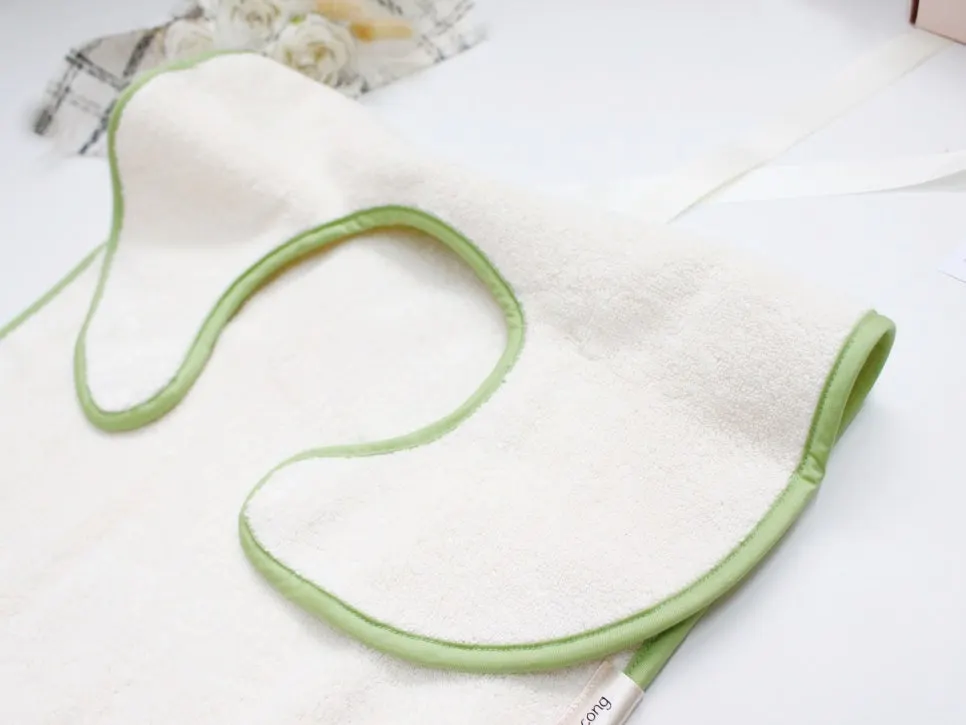 Front side of the Wash Bib showing dense 30-count towel fabric