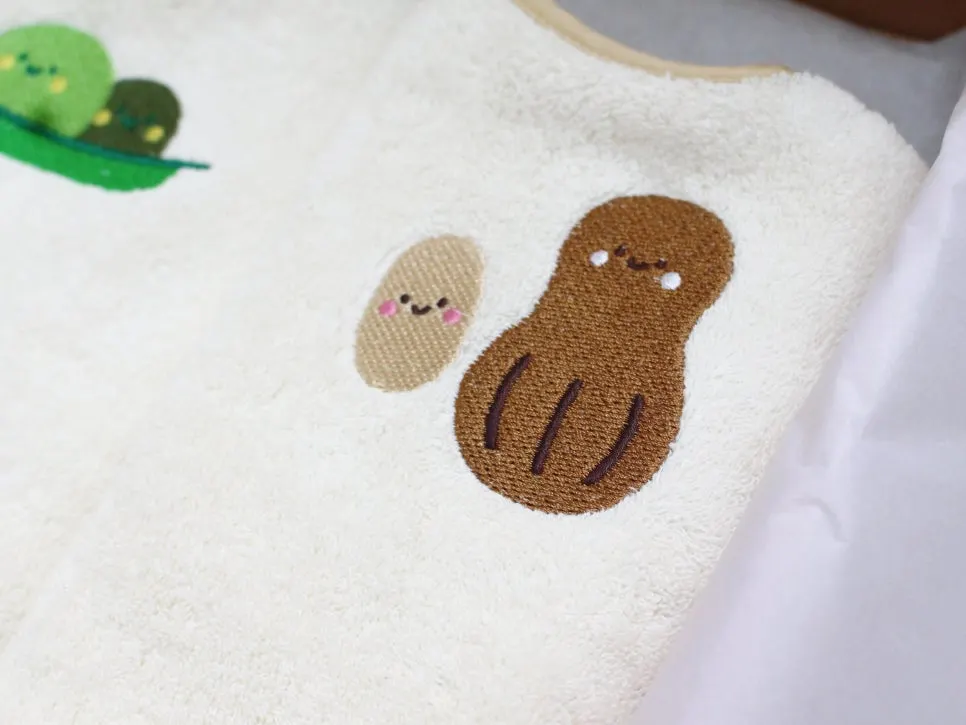 Peachcong, Chickpea, Green Pea, and Peanut design lineup
