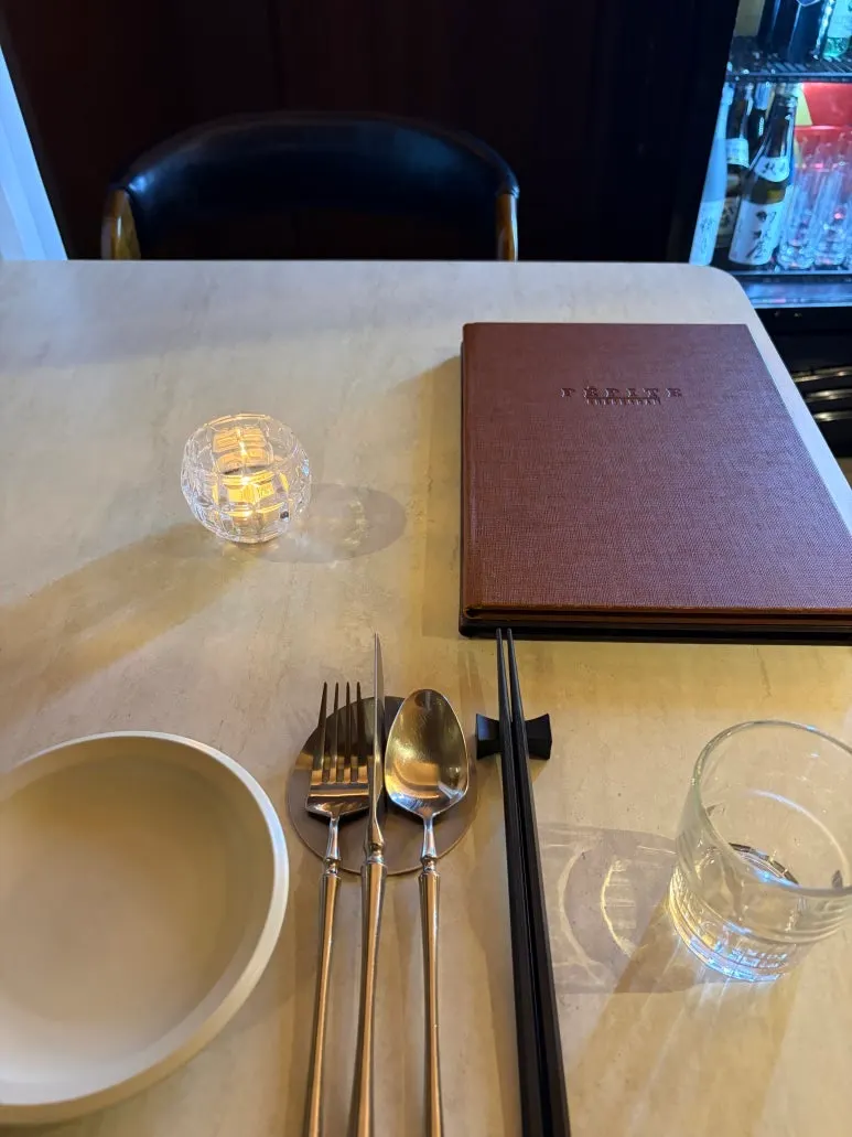 Pepite's Japanese-French menu