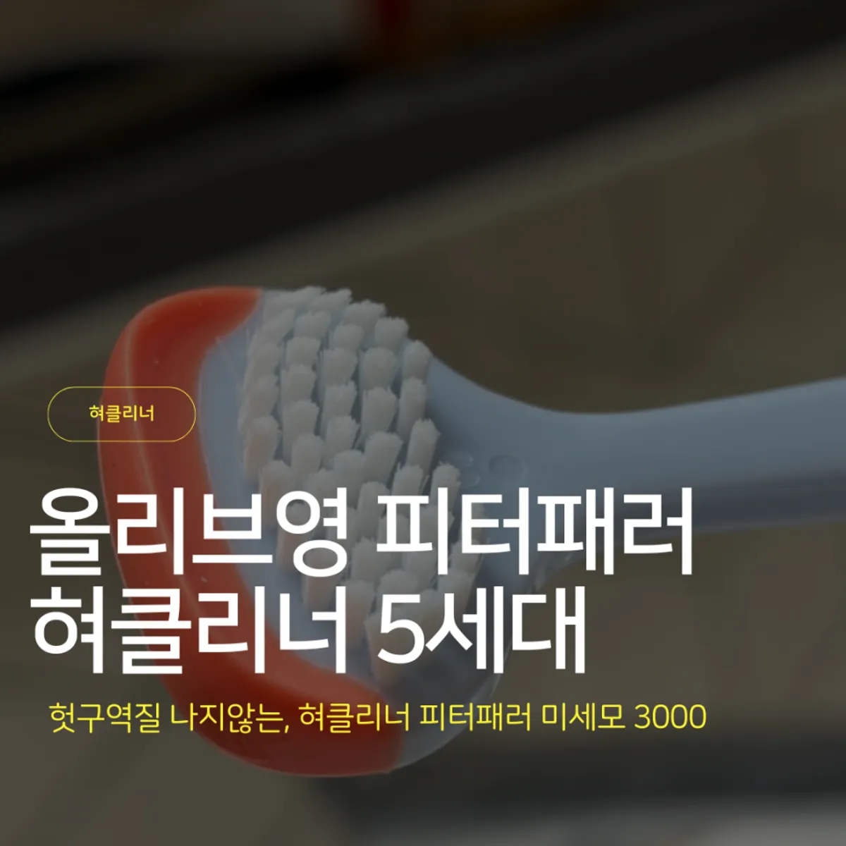 피터패러 듀얼 5세대 혀클리너 제품 전체 모습