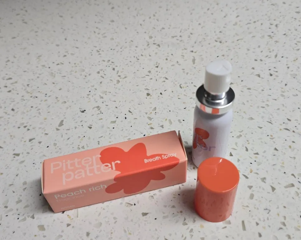 Ingredient label on the mouth spray