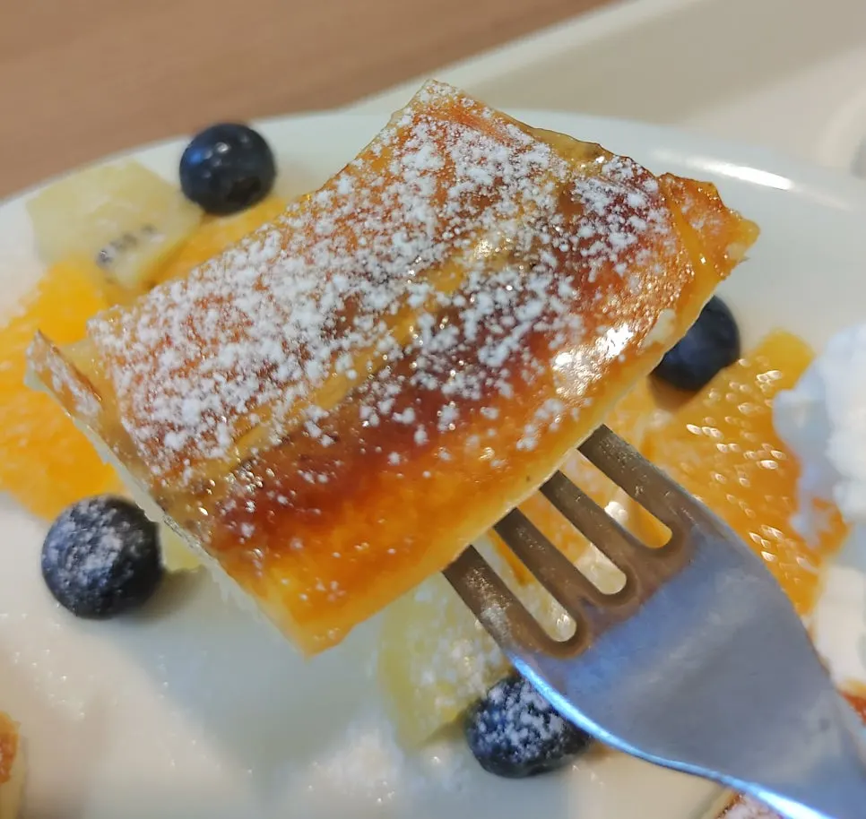 Close-up of caramelized banana