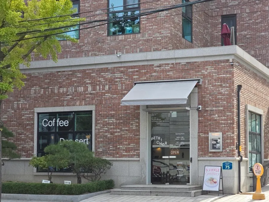 합정역 카페 페트리코 방문 날의 가을 풍경