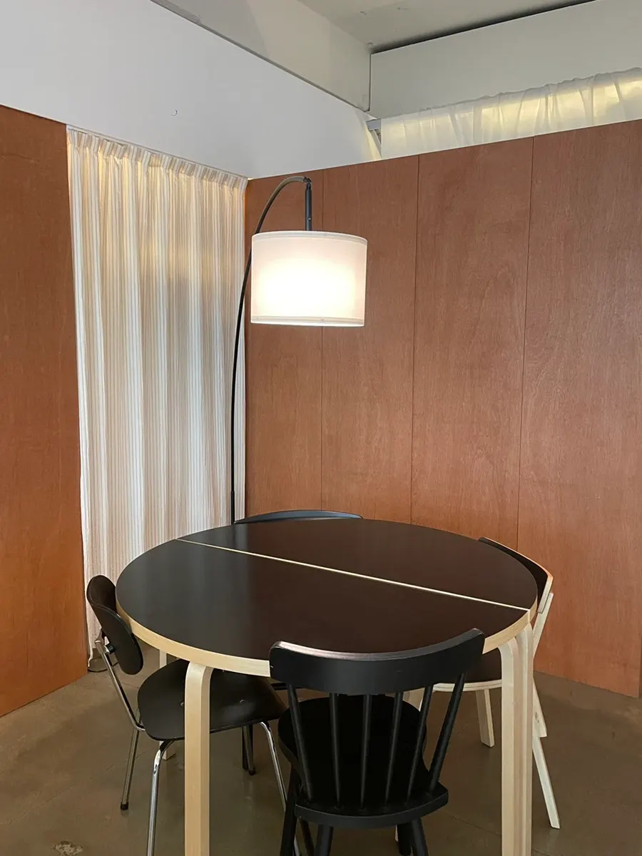 Seating and decor inside Petrico café