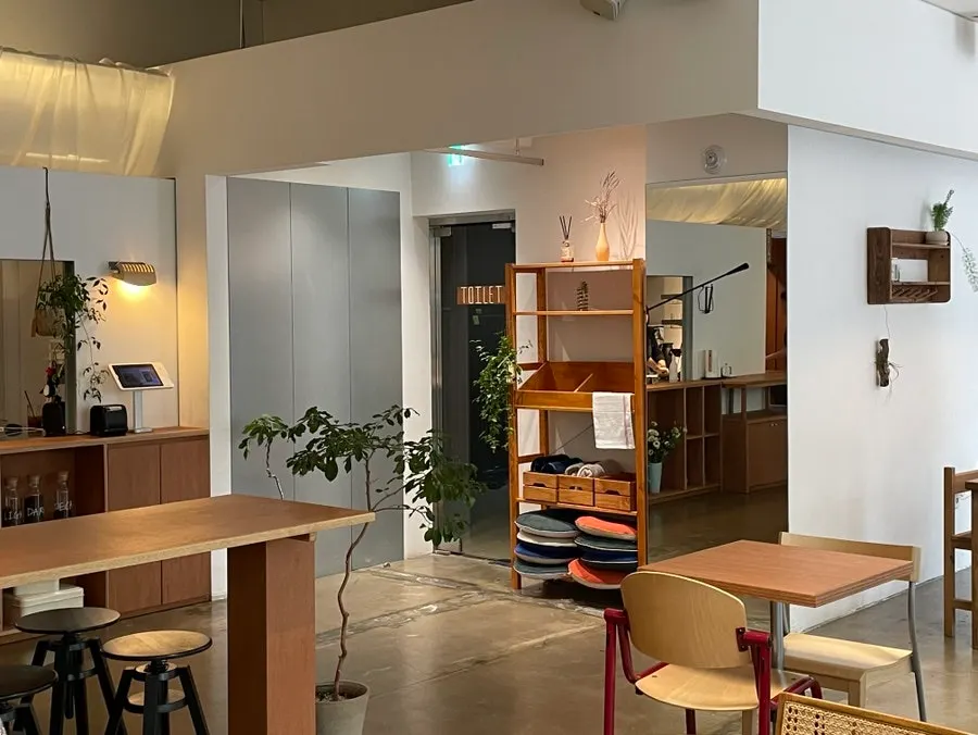 Petrico café space that resembles a furniture showroom
