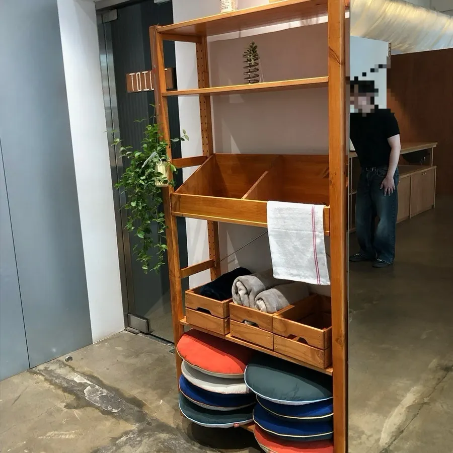 Inside Petrico with wood furniture