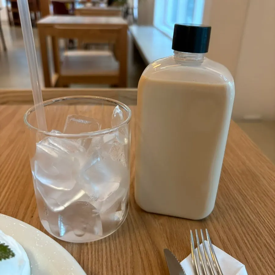 A glass of chilled cold-brew Assam milk tea
