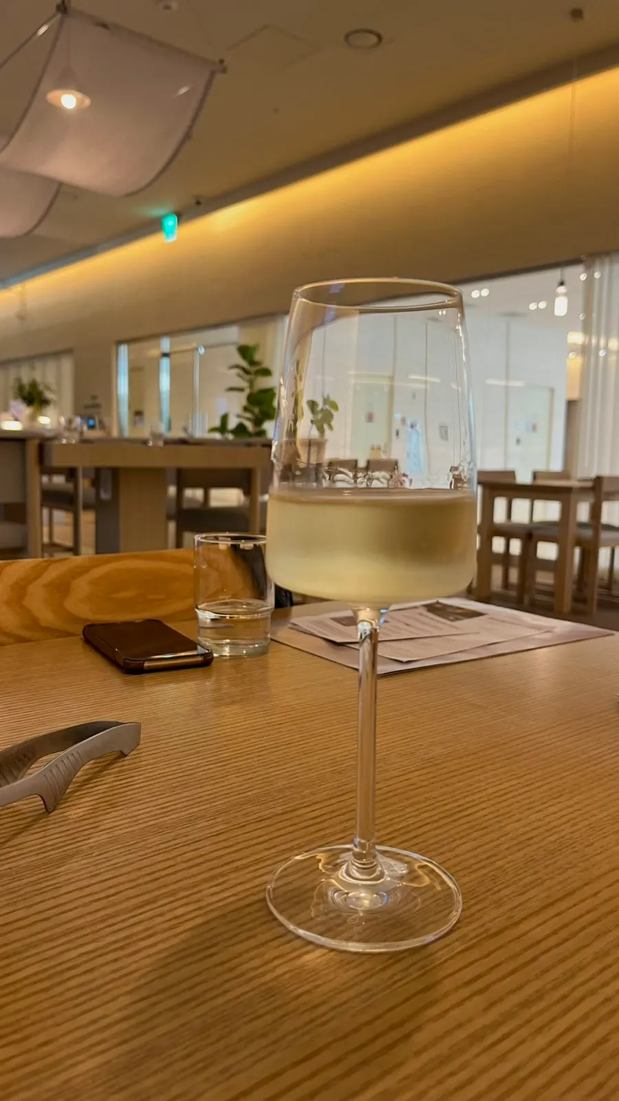 Glass of Cuna de Sol Sauvignon Blanc wine