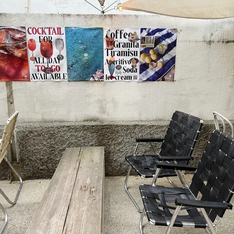 Pip Espresso Bar's terrace seating