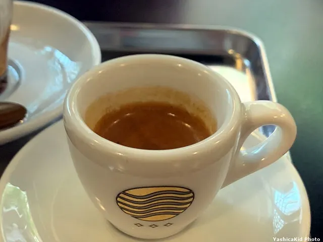 Small cup of espresso from Pip Espresso Bar