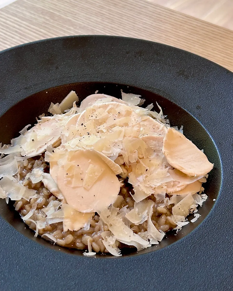 Pyu Euljiro's truffle mushroom risotto