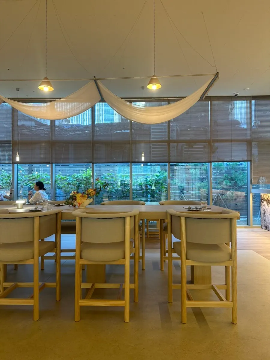 Spacious hall with beige-toned interior