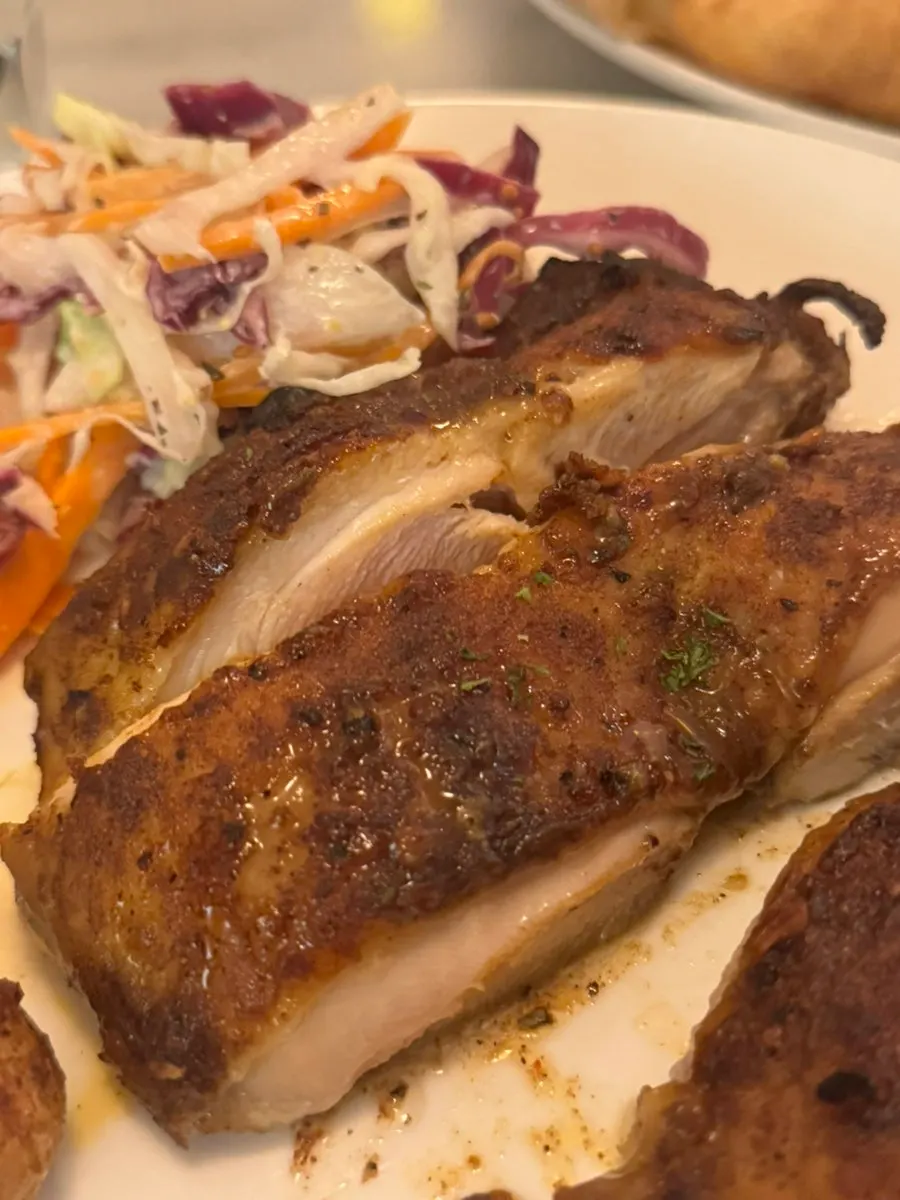 A plate of Pickles' chicken steak