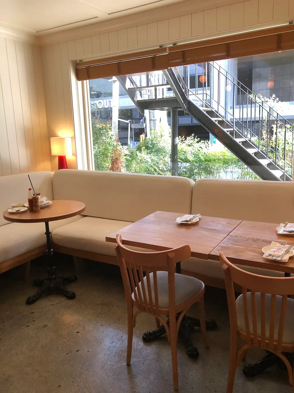 Interior of Pickles with corner seating