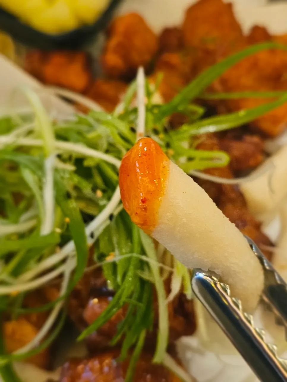 Fix Chicken boneless piece dipped in sauce
