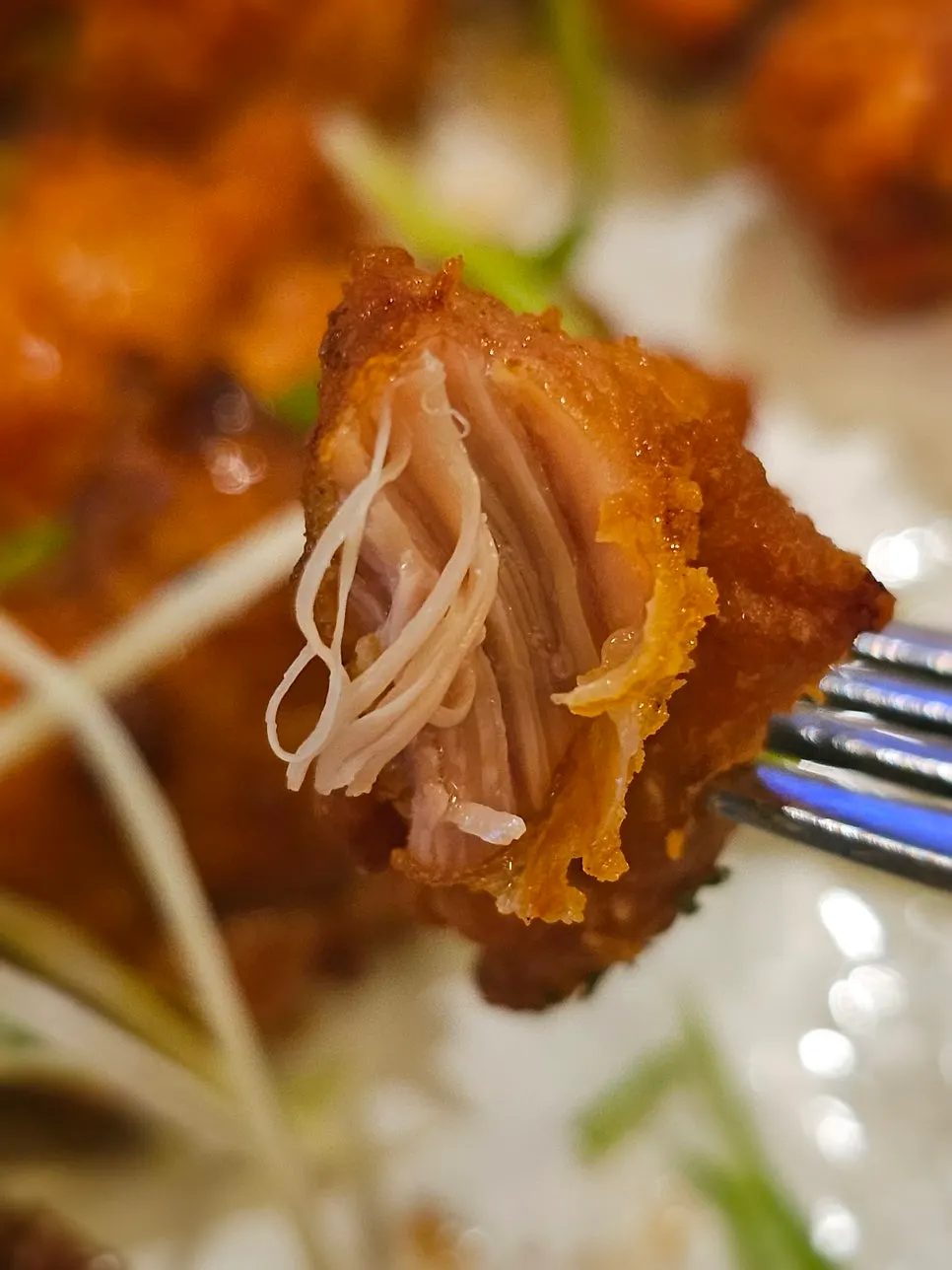 Cross-section of original Fix Chicken boneless piece