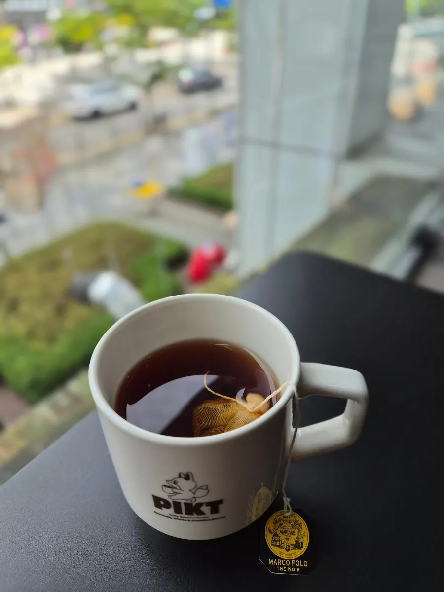 Warm brewed Marco Polo black tea
