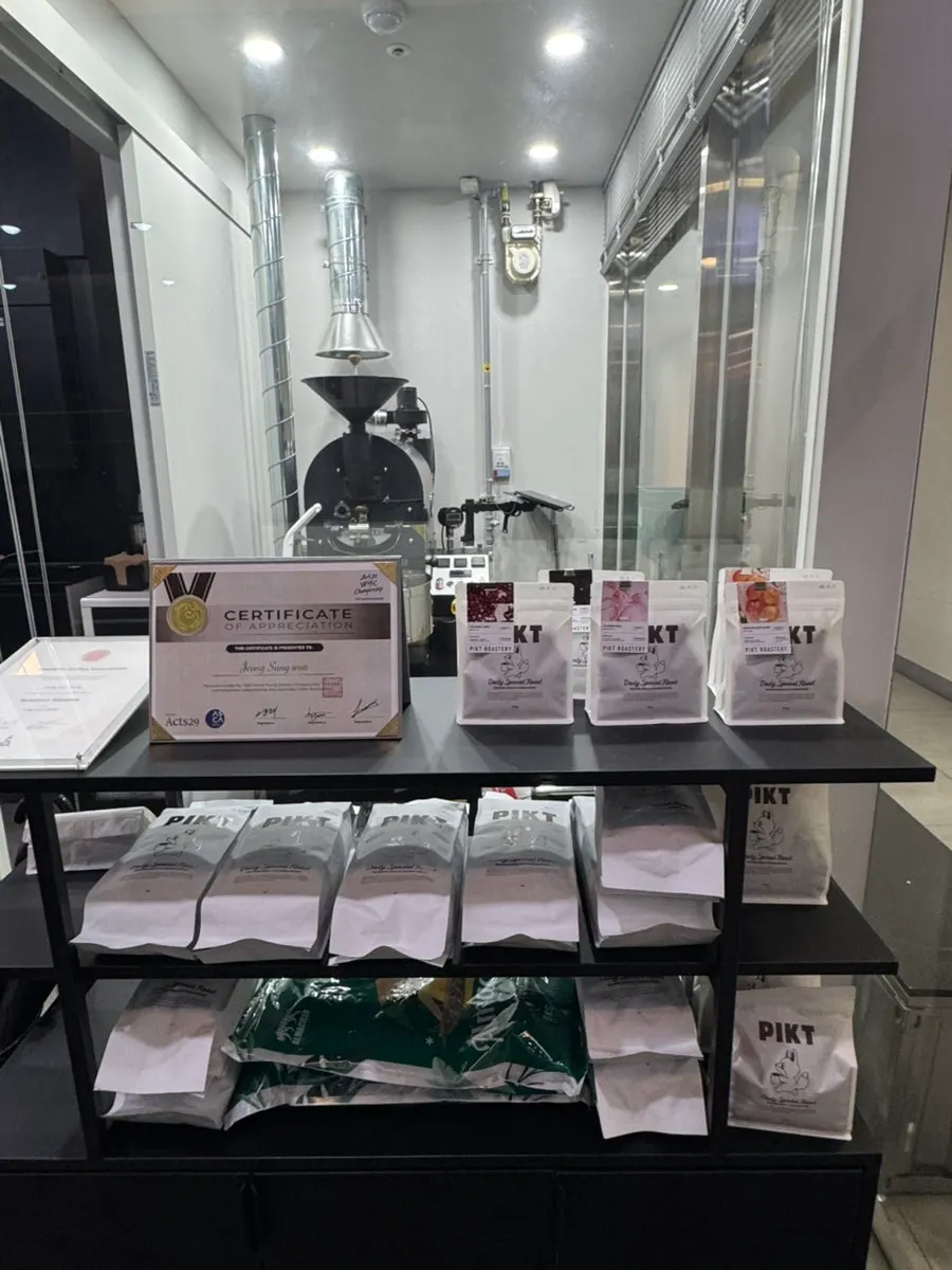 Counter area and café interior view