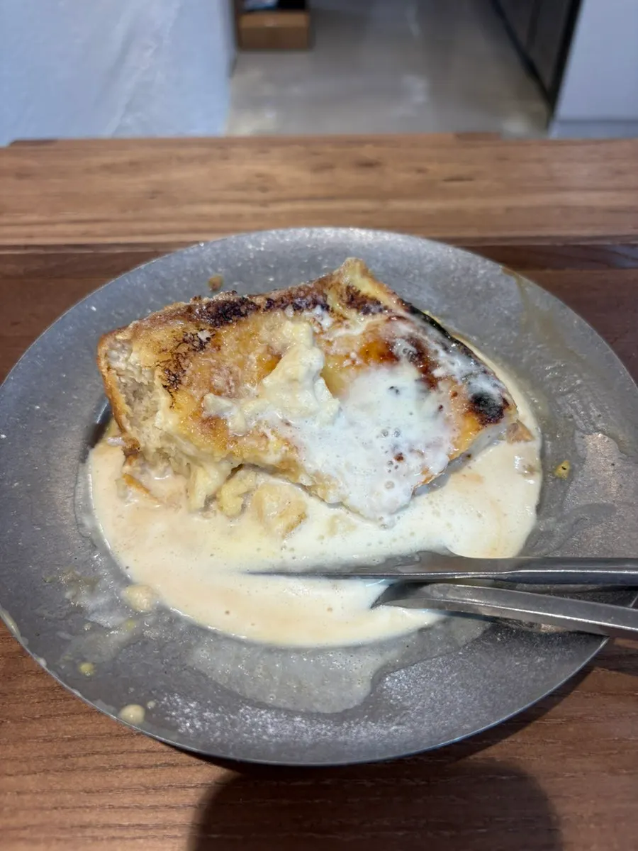French toast and coffee together on the table