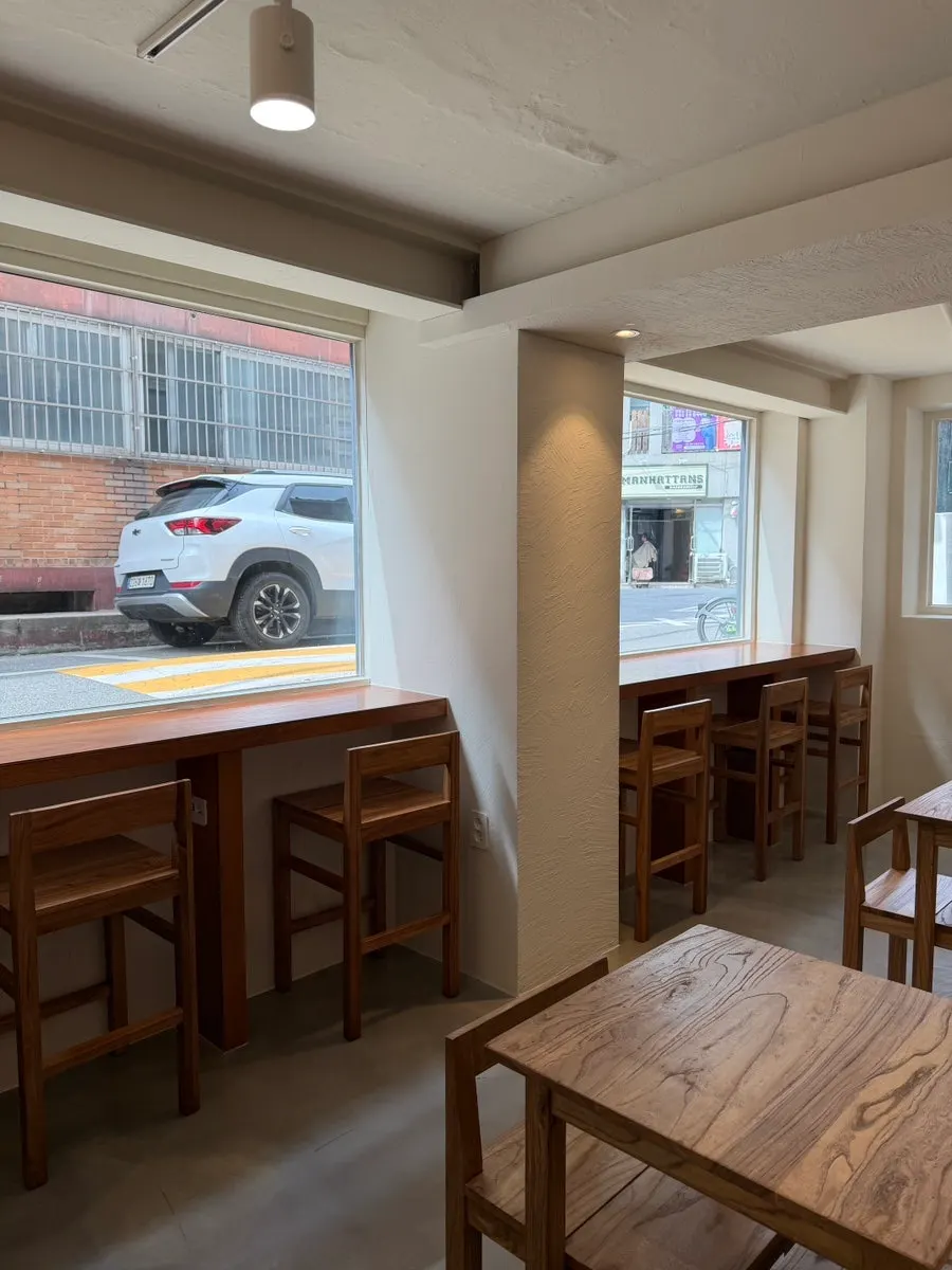 Natural light filling the interior of PICT Roastery Mangwon Branch