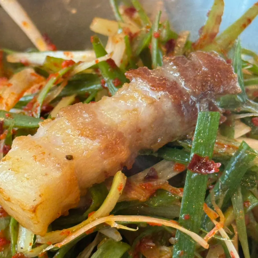 Wrapping up the premium pork belly meal