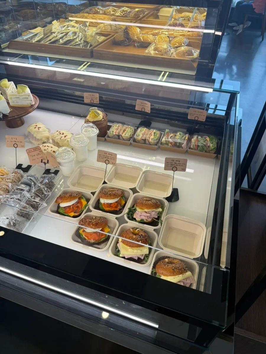 Bread and desserts on display at Pine Terrace