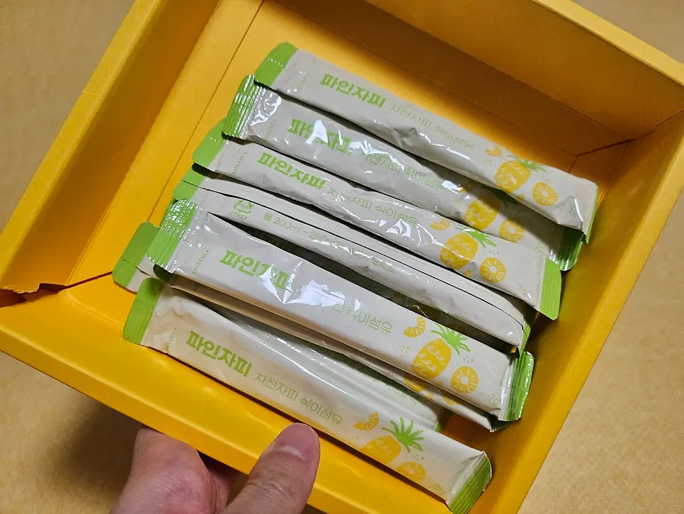 Pinejapi fiber drink expanded into a thick consistency