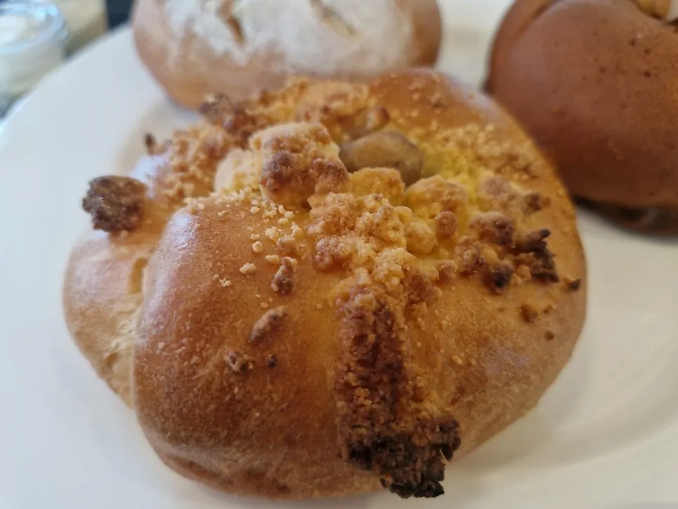 Cross-section of the fig bagel