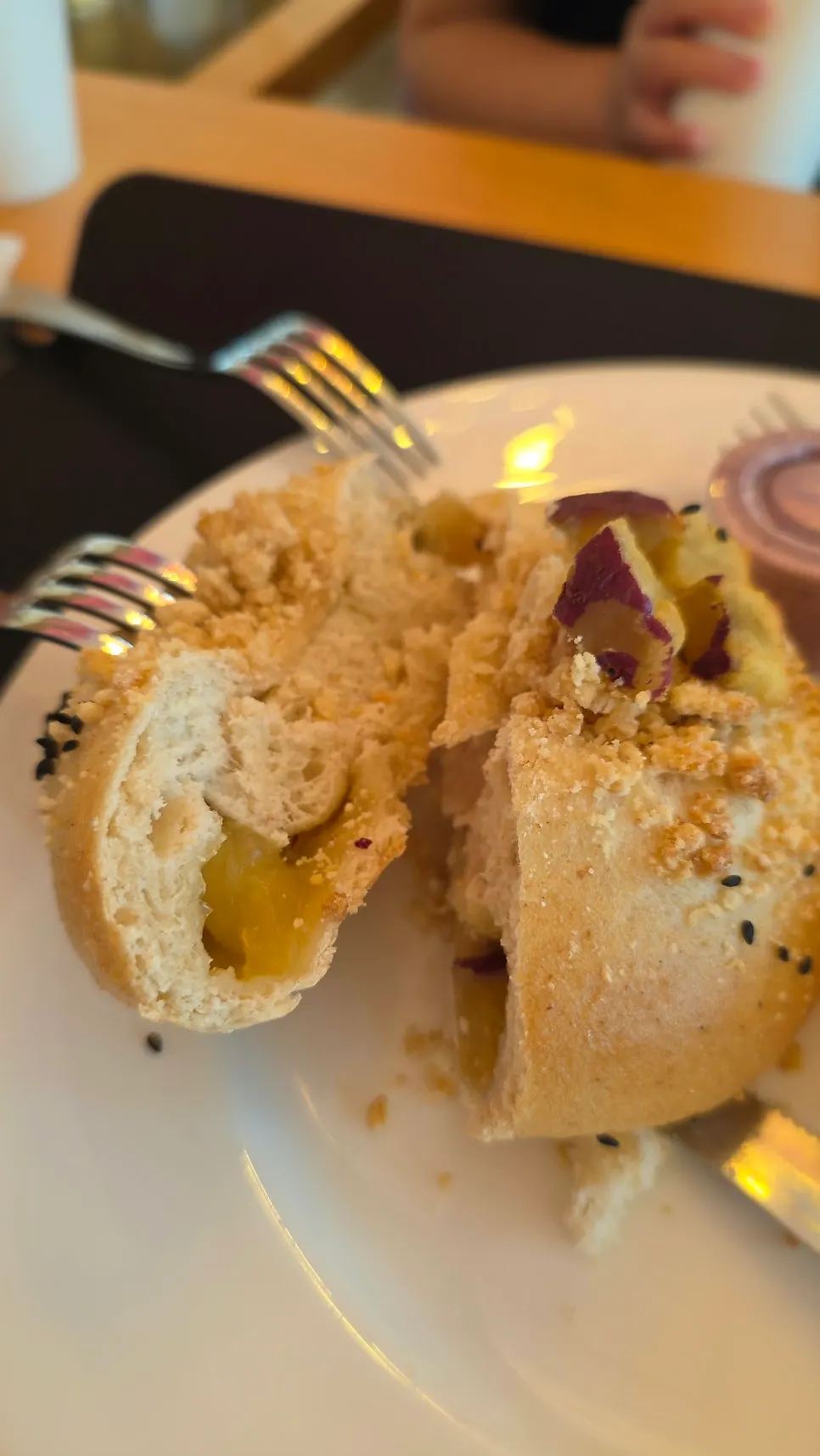 Sweet potato bagel at Pink Wall Cafe