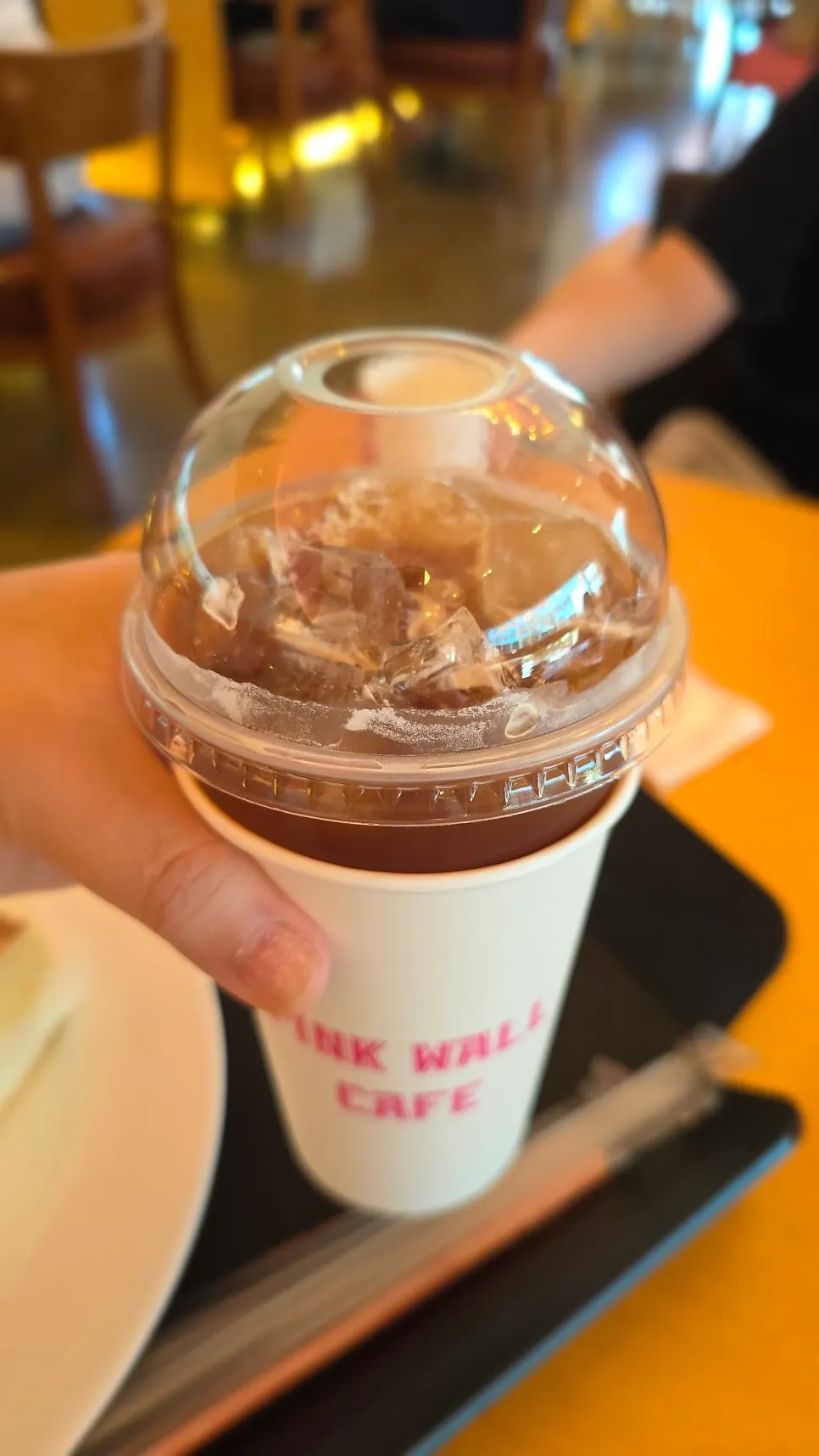 Iced Americano at Pink Wall Cafe