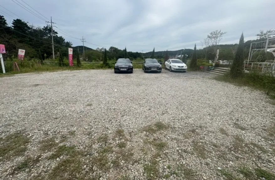 Parking lot behind Pink Wall Cafe
