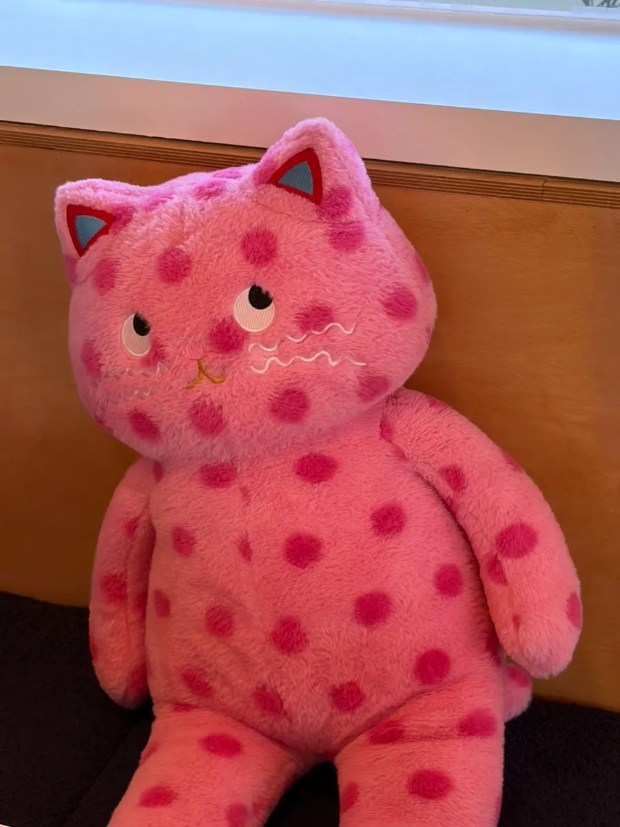 Cat figurine decoration inside the café