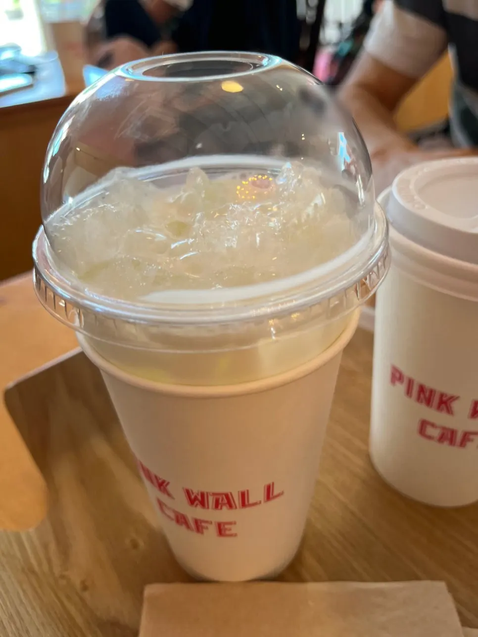 Iced Americano and yogurt drink