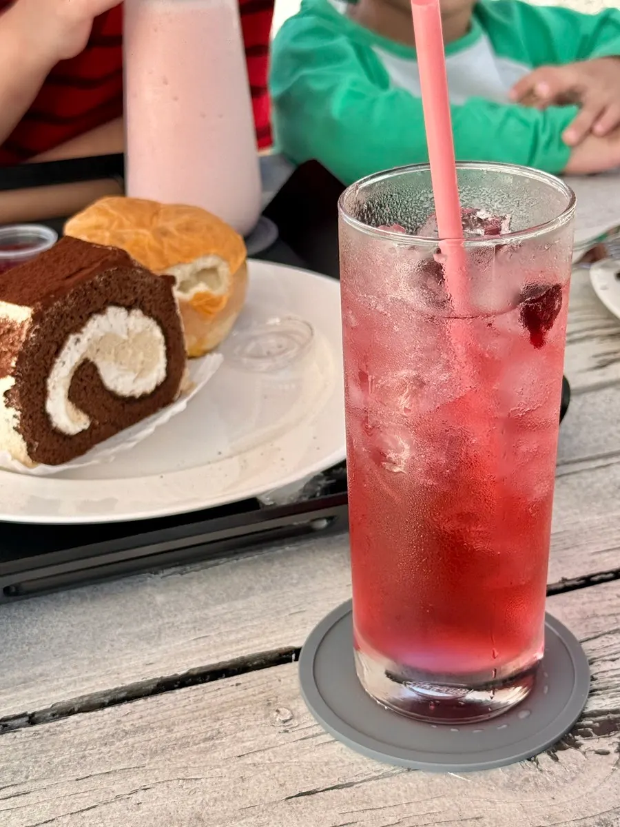 Photo zone at Pink Wall Cafe