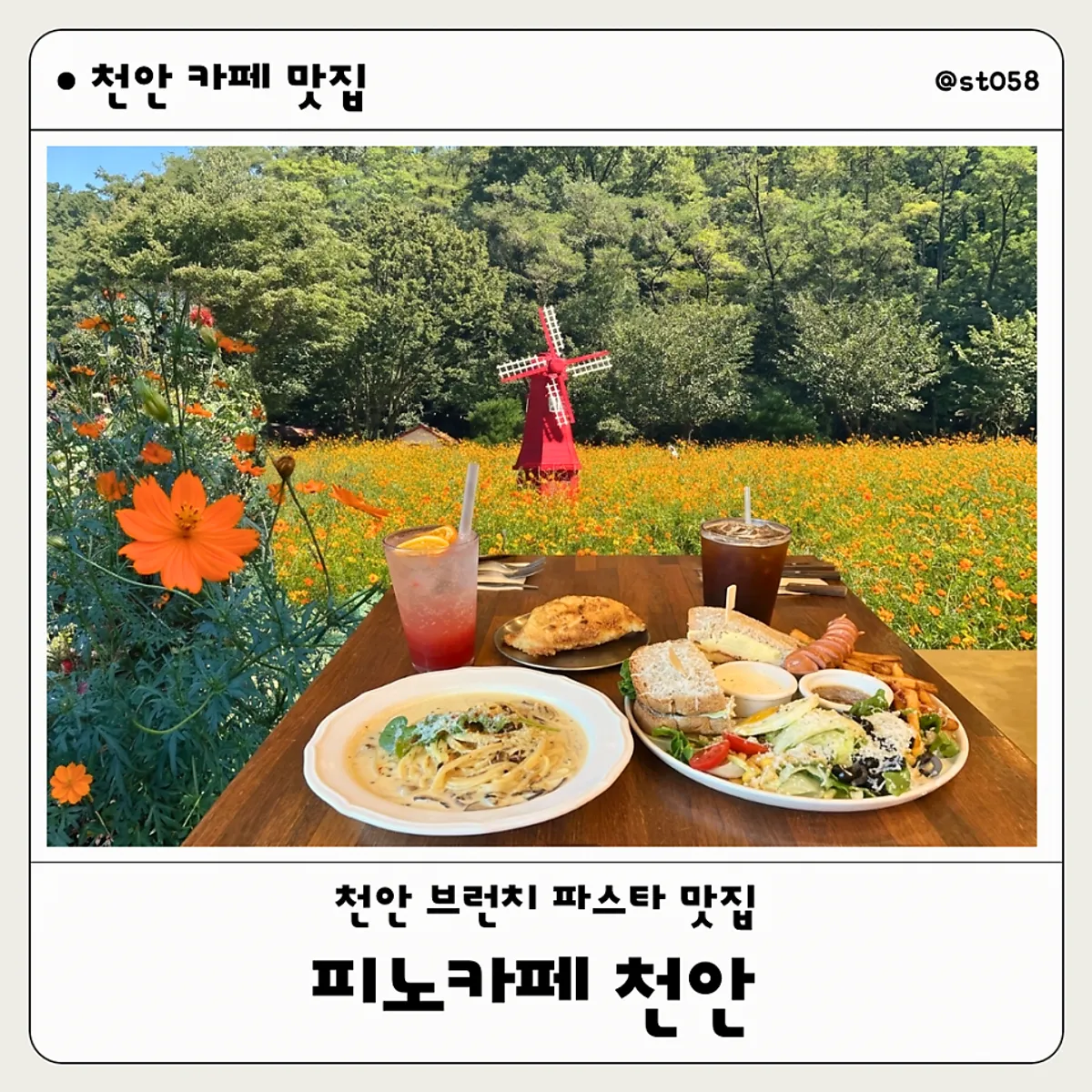 Pino Cafe Cheonan brunch and pasta hero shot