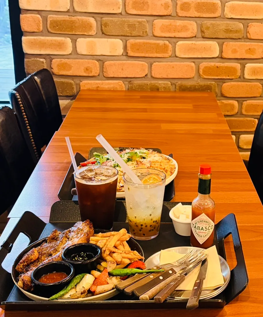 Interior of Pino Cafe with bakery and coffee